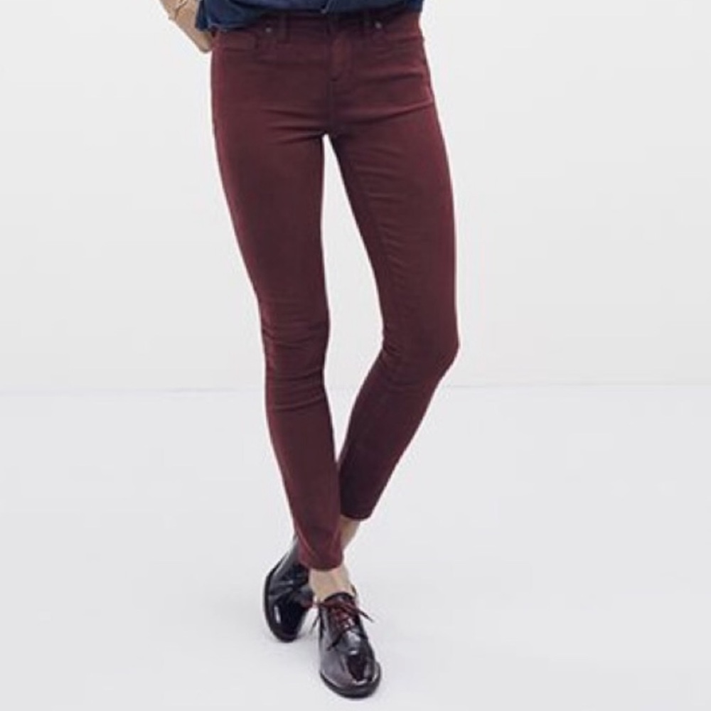 Madewell 9” high-rise satin skinny, size 29, new